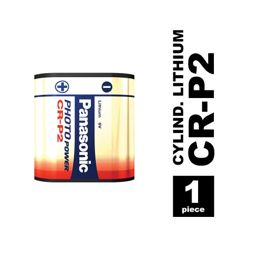 Panasonic CR-P2 6 V Lithium Battery - Silver 2