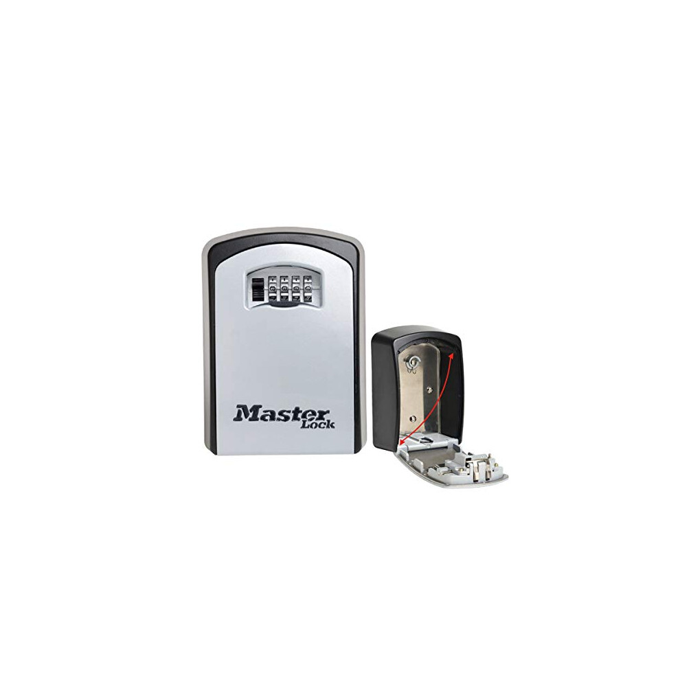 Extra Large Key Safe Wall Mounted, XL 106 x 146 x 53 mm, Outdoor, Mounting Kit, for Home Office Industries Vehicles