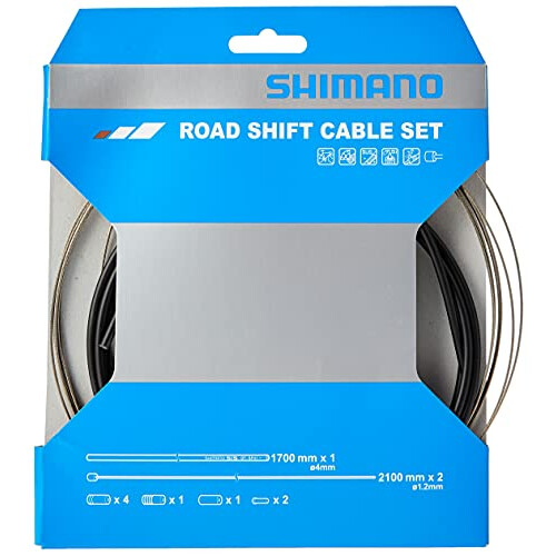 Shimano Road Shift Road Bike Gear Cable Set Black