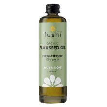 Organic Flax Seed Oil 100ml | Fresh & Cold Pressed | Rich in Omega 3 Essential Fatty Acids| Best for Inner Health, Dry Skin | Made from English Grown
