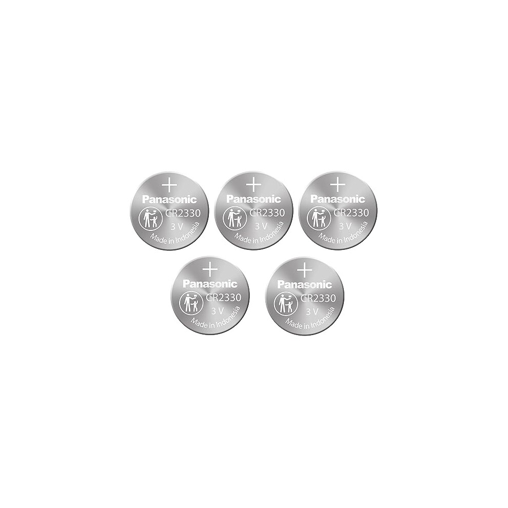 Panasonic CR2330 3V Lithium Battery 1PACK (5PCS) Single Use Batteries