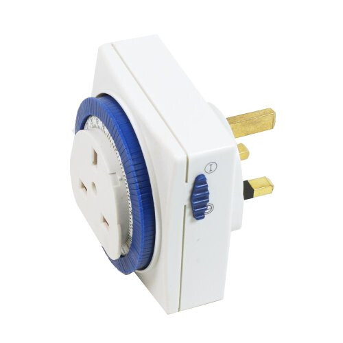 Status Timer Switch Square | 24 Hour Segment Timer Light Switch | White UK Plug | S24HRSQT3 1