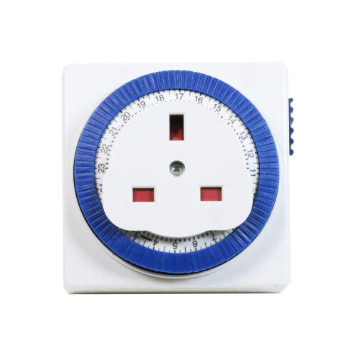 Status Timer Switch Square | 24 Hour Segment Timer Light Switch | White UK Plug | S24HRSQT3 2