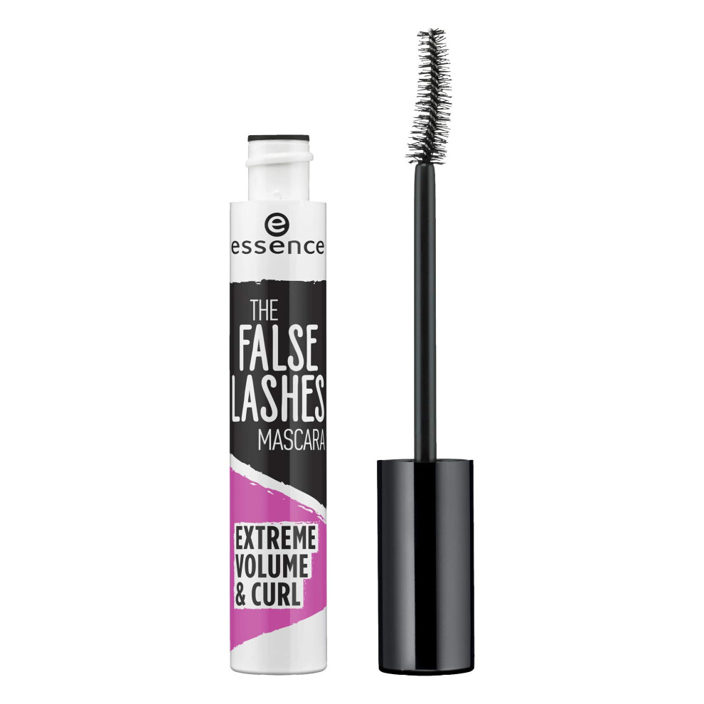 essence The False Lashes Mascara Extreme Volume & Curl, Mascara, Black, Swinging, Volumizing, Vegan, Perfume, No Alcohol (10 ml)