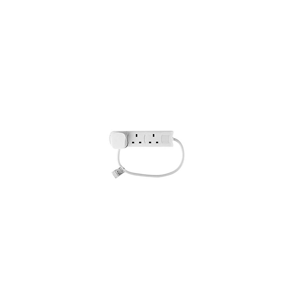 Multi Plug Extension | 3 Socket Extension Cable | 0.5m Extension Lead | 3WS0.5M20 White