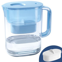 Lucid Water Filter Jug with 190 Days Filter, 3.5L, Reduces Fluoride, Chlorine and More, NSF Certified, BPA Free, Blue (Replacement Filter: WD-PF-01A