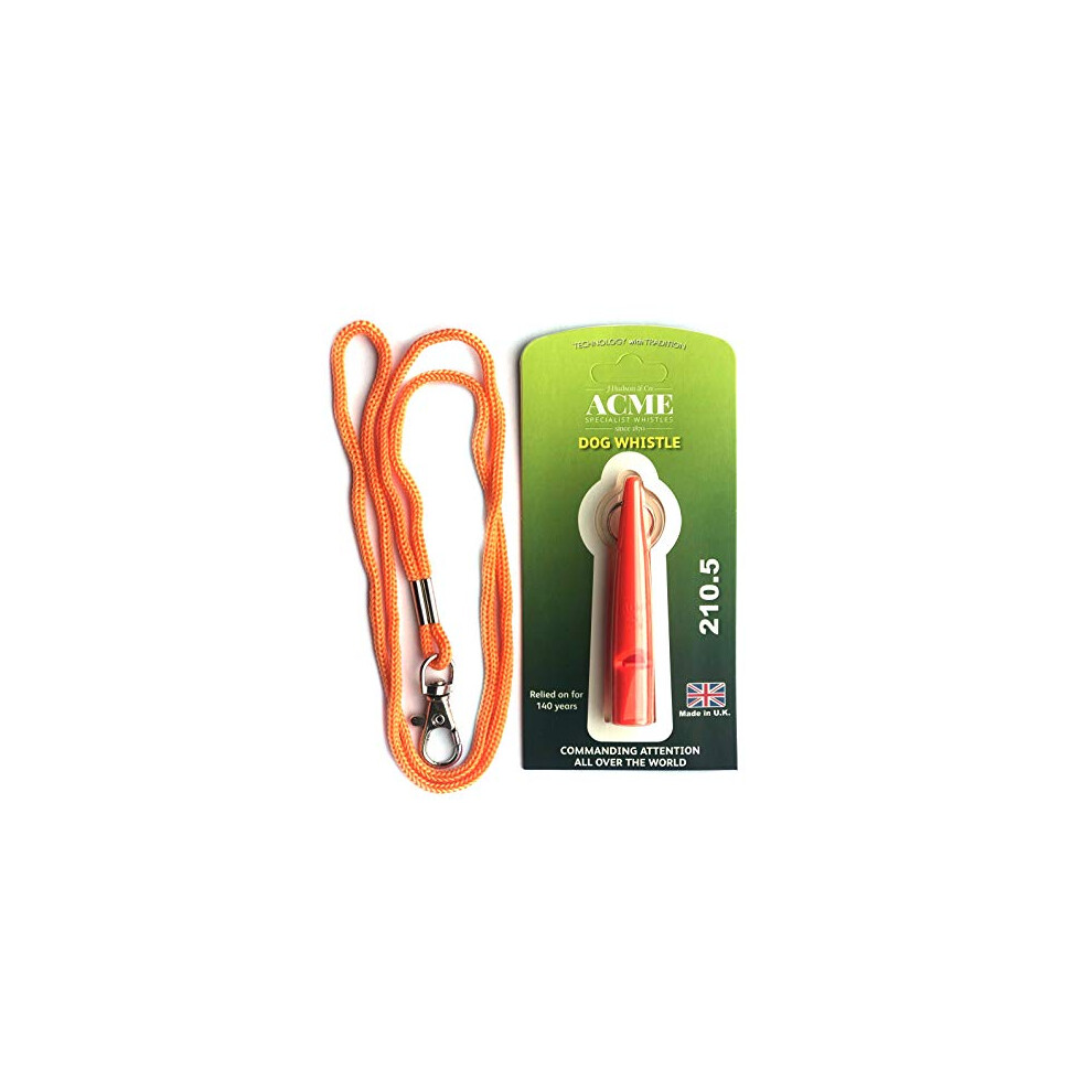 Dog whistle with Acme Lanyard (210.5, Orange)