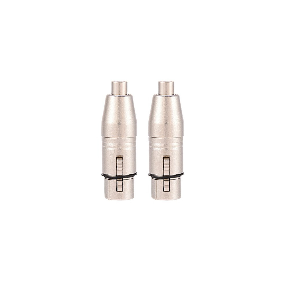 2Pcs Xlr To Rca Adapter Female Rca To Xlr Male Adapter Xlr To Rca Converter With Microphone Connector Gender Changer Audio Coupler Connector 7686024573107