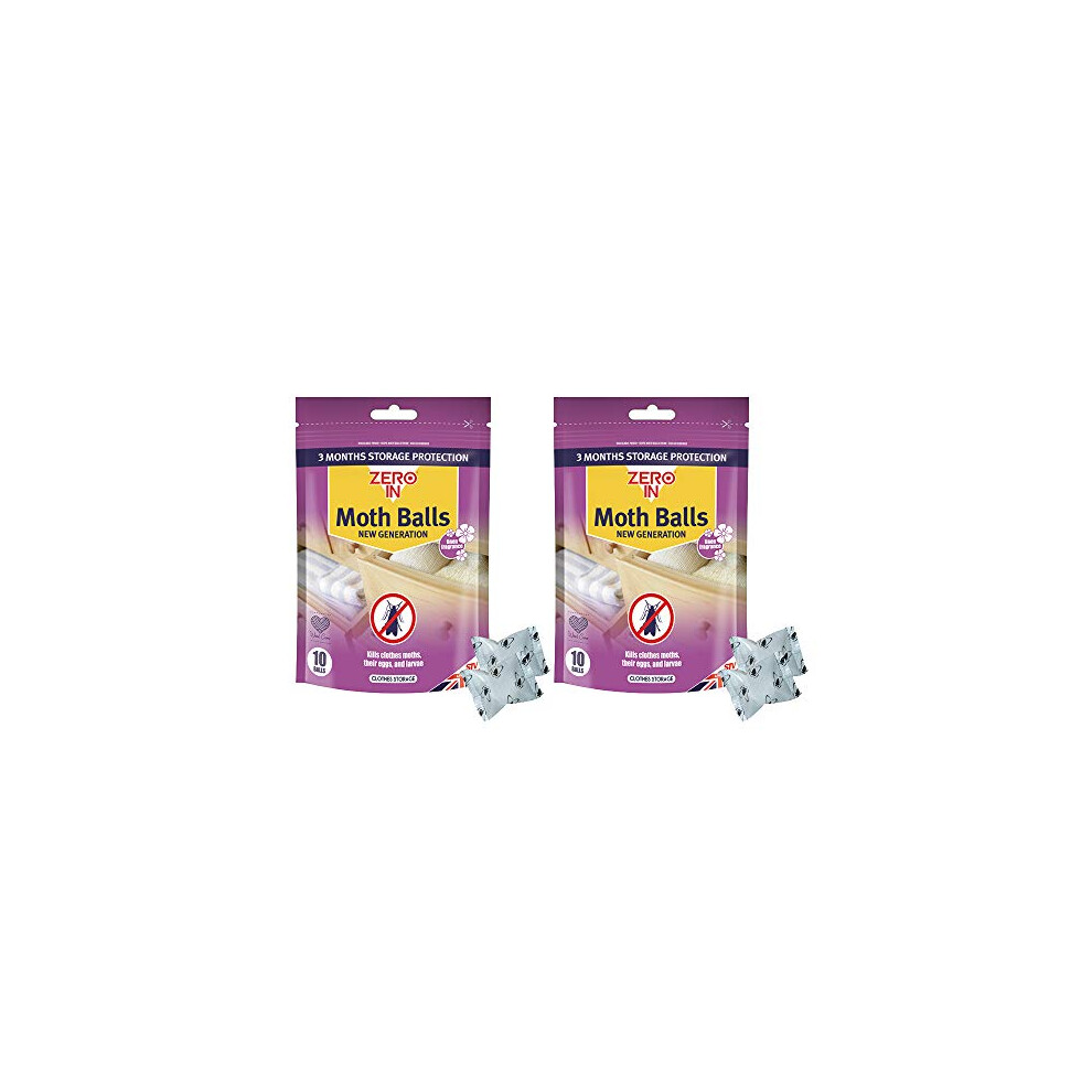 AMZ436 Moth Balls 10 Pack x2