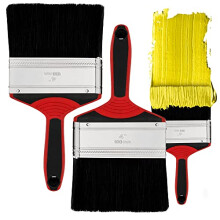 2pk 4 Inch Paint Brushes for Interior & Exterior Painting | Large Paint Brush | Ideal As Fence Paint Brushes, Decking Paint Brush, Decking Brush,