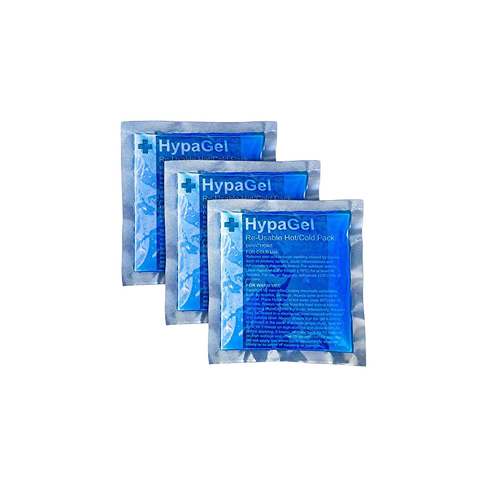Safety First Aid Group Hypagel Hot/Cold Pack Compact, Pack Of 3