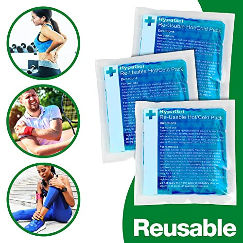 HypaGel Hot/Cold Pack Compact, Pack of 3 2