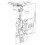 19 to 43" TV Ceiling Mount Bracket Fold Up Down Away Flip Sloping Loft Roof 2