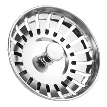 Aleex-A Stainless Steel Sink Plug Strainer 78mm - Rust-Free Kitchen Drain Stopper with Hair Catcher & Food Waste Filter