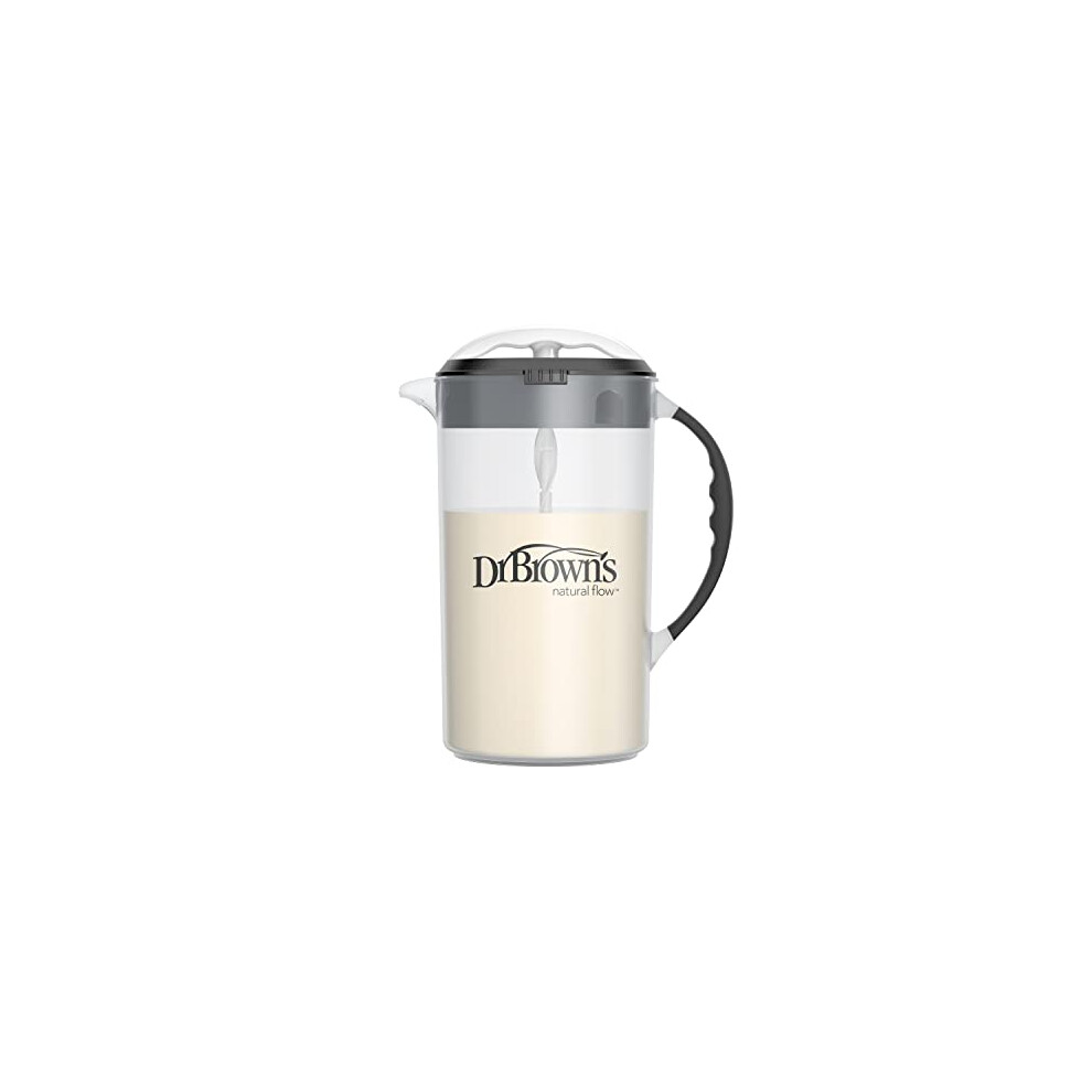 Baby Formula Mixing Pitcher With Adjustable Stopper, Locking Lid, & No Drip Spout, 32Oz, Bpa Free, Black Dr Brown's