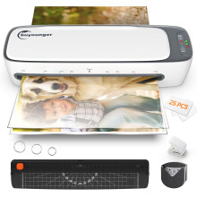 Laminator, Buyounger Laminator Machine with 60s Warm-up, A3 Laminator Cold and Thermal with 25 Laminating Pouches for A3 A4 A5 A6, 6-in-1 13 Inches