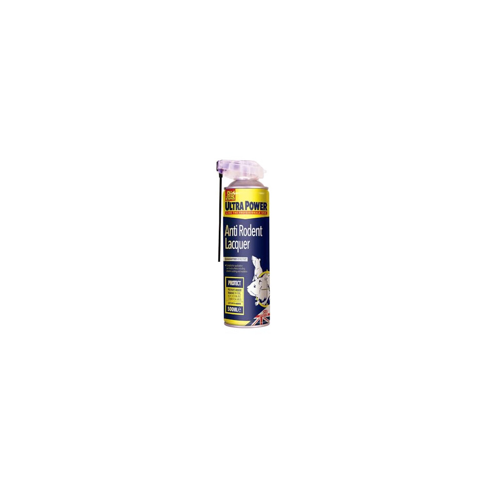Ultra Power Anti Rodent Laquer - 500ml Dual Action Aerosol-image-OPC-PDT9GZ7-NEW