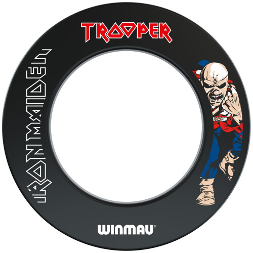 winmau Iron Maiden Trooper Design Dartboard Surround 1