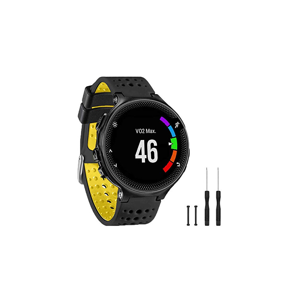 Band Compatible With Garmin Forerunner 235, Soft Silicone Replacement Watch Band Strap Wristband For 220/230/235/620/630/735Xt/235 Lite Smart Watch Not,Specified 739929062737