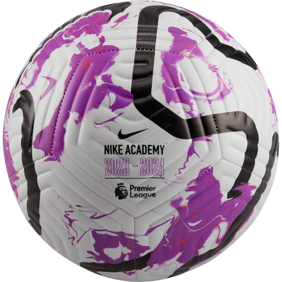 Premier League Academy Football 2023/24 (Size 4, White/Purple)