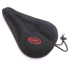 Gel Bike Seat Cover - Extra Comfortable Soft Gel Bicycle Seat Cycle Saddle Cushion Bicycle Pad Cover (Black)