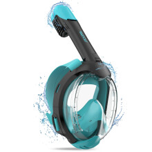 Kids Snorkel Mask Full Face SN03, Anti-Fog & Dry Top Snorkel Set, Snorkeling Gear with Easier Breathing System for 3-8 Years Old Swimming Beginners