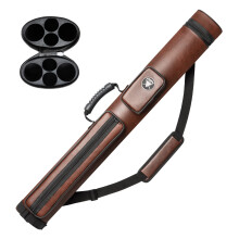 Pool Cue Case, 2 X 2 Hard Snooker Cue Case, Made of Faux Leather Pool Cue Accessories