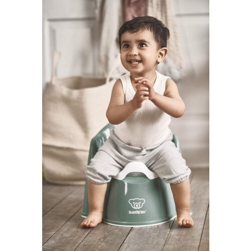 BABYBJÖRN Potty Chair, Deep green/White 2