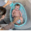 Onda Baby Compact Shower Baby Bath, Turquoise 2