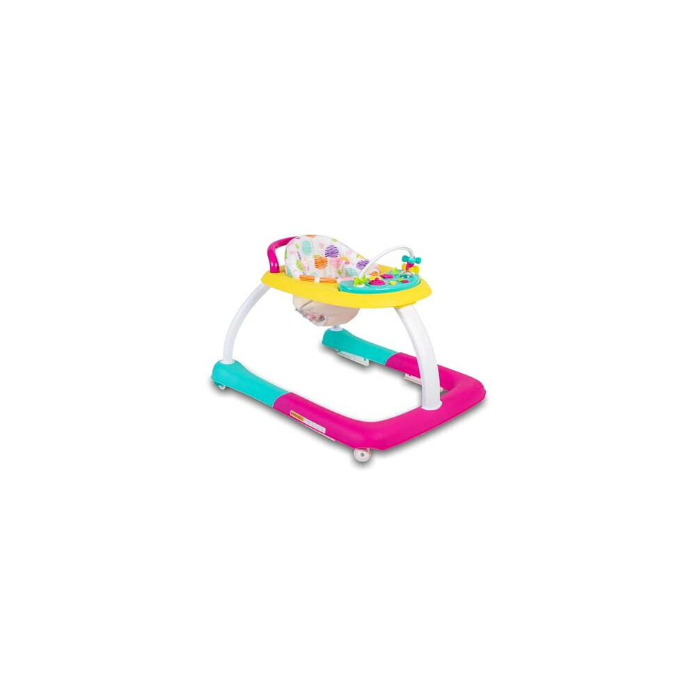 Baby Go Round Kiddo Walker and Push Along Combined Pink (50cm x 62cm x 75cm)