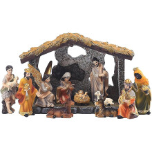 Christmas Nativity Figures, Christ Birth Of Jesus Resin Ornament, Nativity Set With Figures, Jesus Birth Set, For Garden Indoor And Outdoor Decoration
