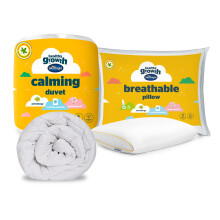 Healthy Growth Duvet and Pillow Set - Bed Set for Kids Children and Toddlers with Weighted 10.5 Tog Duvet and Breathable Pillow - Anti Allergy and