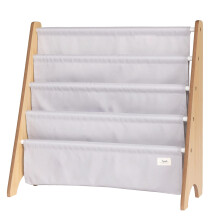 Recycled Fabric Bookshelf – Kids & Toddler Montessori Book Rack for Children's Book Storage – Children's Bookcase Display for Nursery, Playroom or