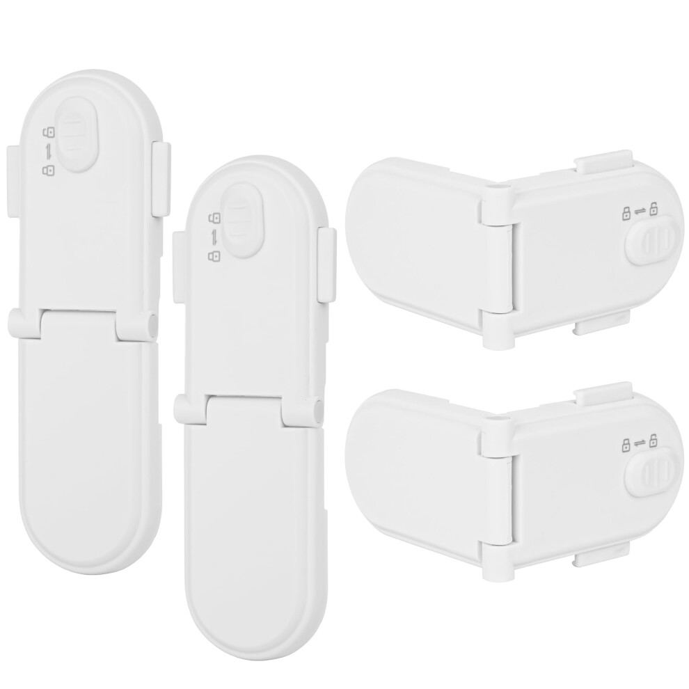 Redtron Baby Drawer Safety Lock, Child Proof Cupboard Locks With 3M Adhesive, Baby Proof Cabinets Locks With No Trapped Fingers, No Tools Needed, Easy