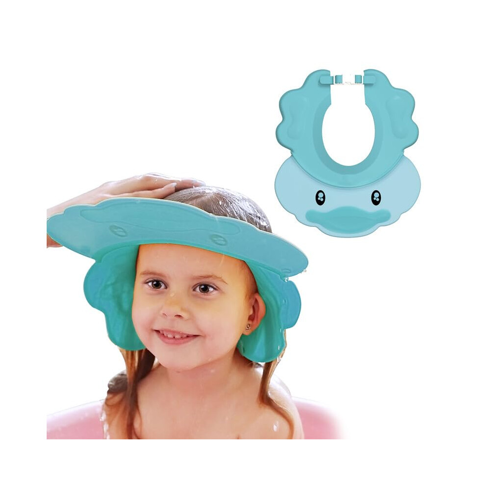 Shower Cap For Kids Baby Shower Cap, Bath Soft Cap, Adjustable Kids Shampoo Cap, Hair Washing Shield Shower Protector Adjustable Visor Hat For Kids Viksaun