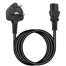 10A 250v Power Cable 3 Prong Power Cord, 2m Ps3 Pc Power Cable Monitor Power Cable Computer Power Cables, C13 Kettle Plug Power Lead Three Pin Lg Tv