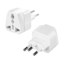 UK to Swiss Plug Adapter,2 Pack Switzerland Plug Adapter,UK to Switzerland Plug Adapter,European Travel Universal Plug Adapter for Using in