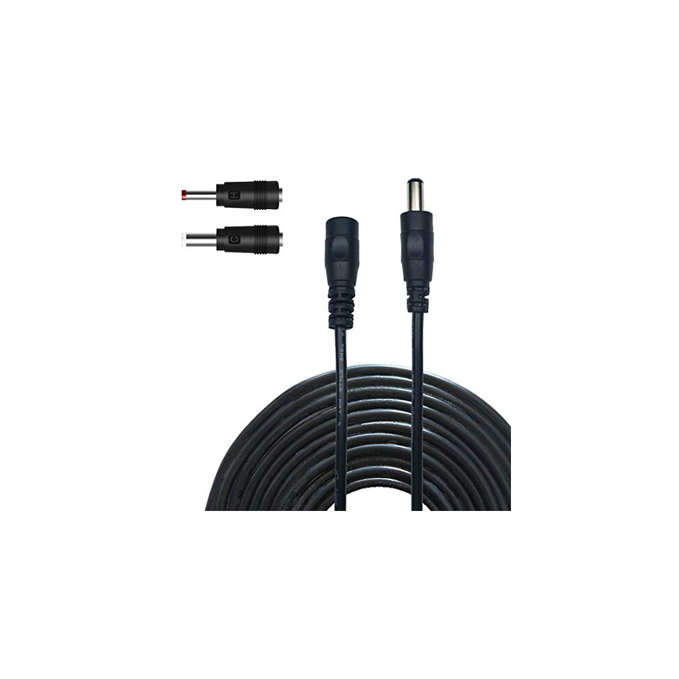 2M/6.56Ft Dc Extension Cable 2.1Mm X 5.5Mm Male To Female Connector, Dc Power Cord Extension Cable For Power Adapter, 12V Cctv Wireless Ip Camera, 790996994840