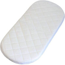 Breathable Baby Toddler Moses Mattress Fits to Chicco 4 in 1 Travel Cot 76 x 40 x 3cm - Anti Allergy Water Resistance & Removable White Cover -