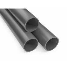 PVC Grey Metric Plumbing Fittings Pipe Tubing for Aquarium Fish Tank Pond Solvent Weld Plumbing Connectors (PVC Pipe - 1.3m, 50mm)