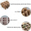 20Pcs Seedling Pots, 12 Grids 4cm Square Plant Seedling Pots Biodegradable Fibre Transplanting Pots for Plants Fruits Vegetables (16 x 12cm) 2