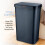 Tower T838005N Rectangular Sensor Bin with Fingerprint Proof Coated Exterior, Plastic, 50 L, Navy 3