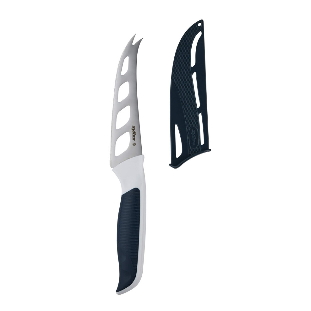 E920219 Comfort Cheese Knife, 12cm/4.5in, Japanese Stainless Steel, Black/White, Kitchen Knife, Dishwasher Safe