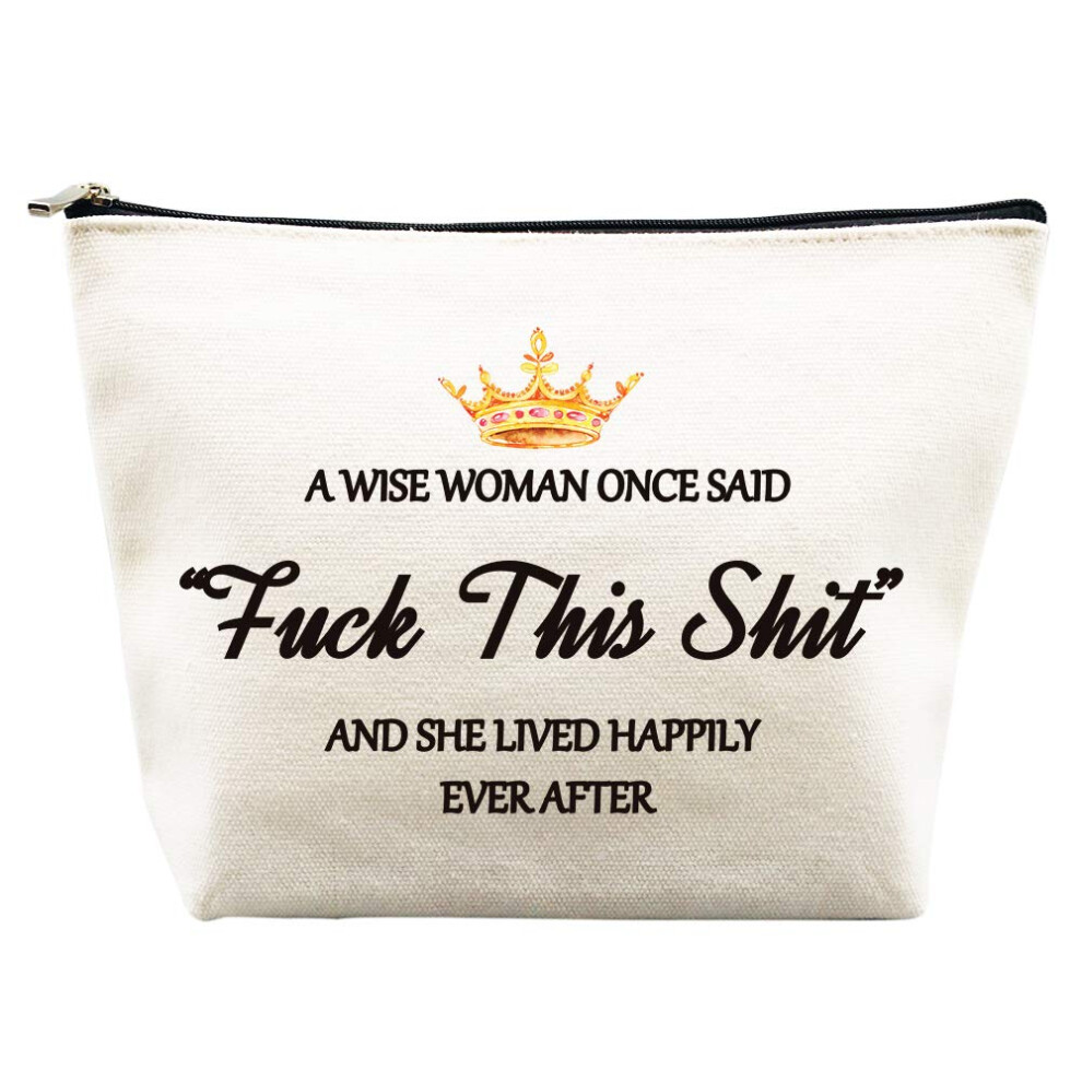 Charmoly Birthday Gifts For Women Mom Best Friend Mothers Day Gifts Unique Retirement Gifts A Wise Women Once Said Makeup Bag For Coworker Friendship Her Nurse