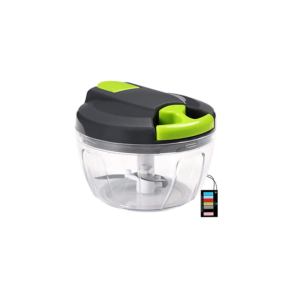 Sinnsally Manual Food Chopper Pull String Hand Food Shredder Onions Slicer - Image 2