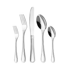 Cutlery Set for 6 People, 30 Pieces - Otto Koning Frankfurt- Stainless Steel Flatware Set, Mirror Polished. Silverware Set with Spoon Knife and Fork.