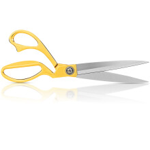 Heavy Duty Sewing Scissors 10 inch - Professional Stainless Steel Gold Tailor Scissor Shears for Fabric Leather Dressmaking Tailoring Artists Students