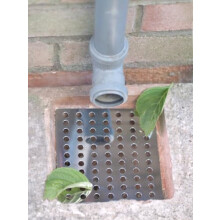 2-Pack 15x15 Centimeter Rustproof Stainless Steel Swirl Drain Covers - Hopper Lids - Outdoor Drain Cover - Metal Drain Covers Outdoor