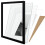A2 Poster Frame - Solid Wood Frames Black Picture Frame A2 with Mount for A3 Frame Set of 2 5
