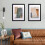 A2 Poster Frame - Solid Wood Frames Black Picture Frame A2 with Mount for A3 Frame Set of 2 6